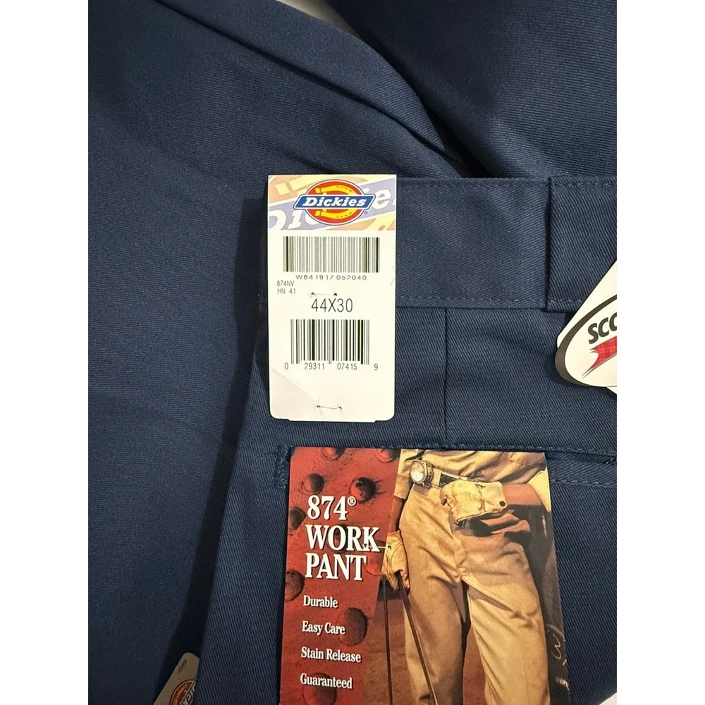 NWT Dickies Pants Mens 44X30 Original 874 Straight Leg Work‎ wear Utility Blue